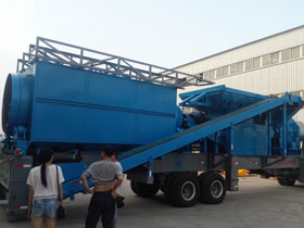 時產50方移動式破碎站發往廣東深圳市