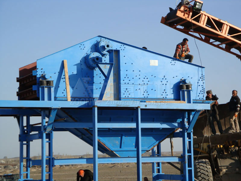 直線篩現(xiàn)場1