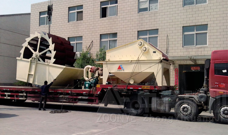 輪斗洗砂機發(fā)貨1