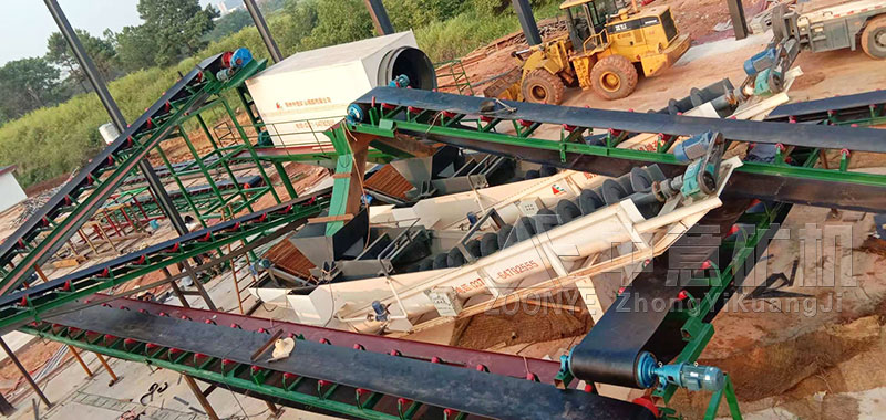 中意 建筑垃圾破碎設備安裝現場