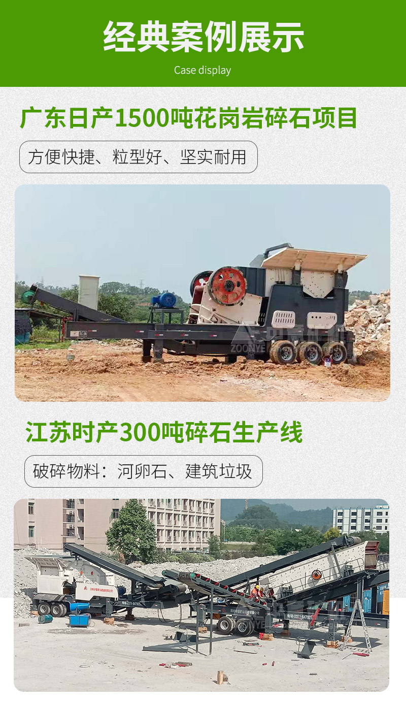 中意移動(dòng)式砂石料生產(chǎn)線案例賞析