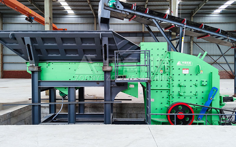 給料機+反擊式破碎機