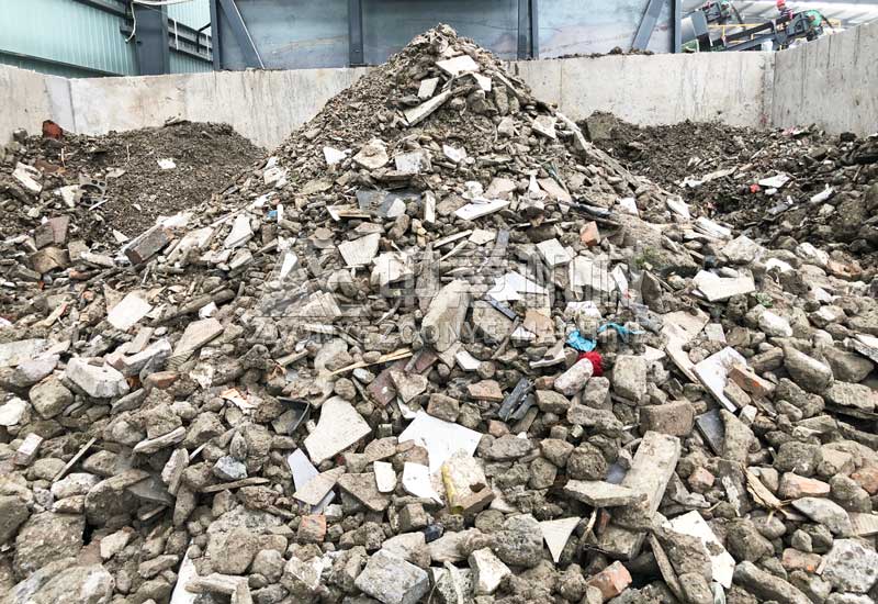 分揀出的再生骨料