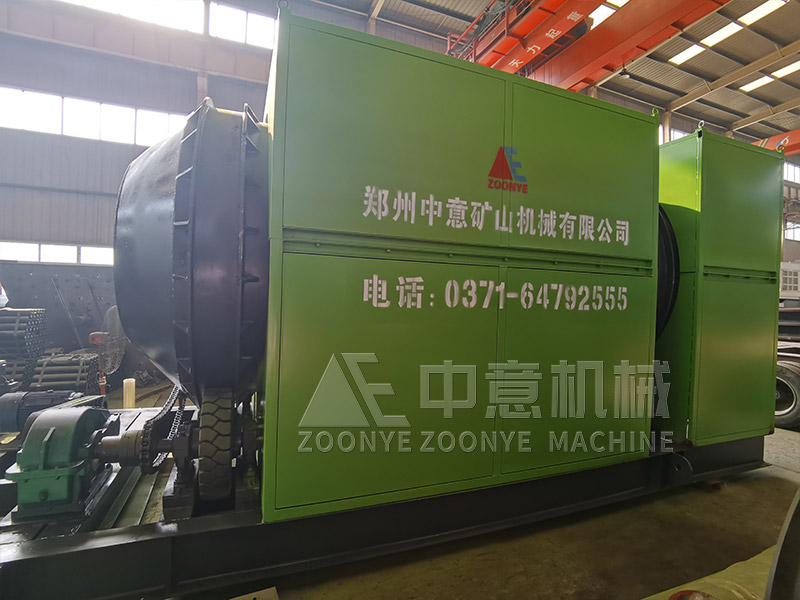 長久堆積垃圾骨料再生設備滾筒篩實地工廠圖片